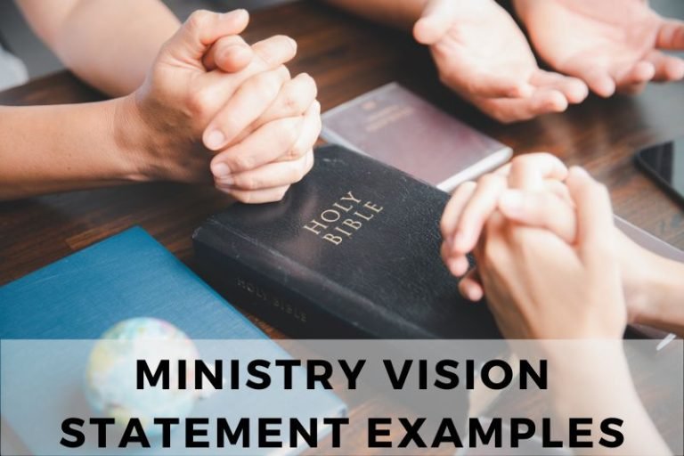 15 Prayer Ministry Vision Statement Examples For Inspiration