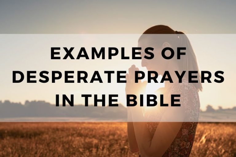 Examples of Desperate Prayers in the Bible