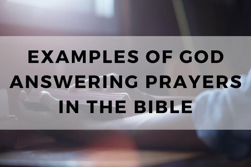 Examples of God Answering Prayers in the Bible