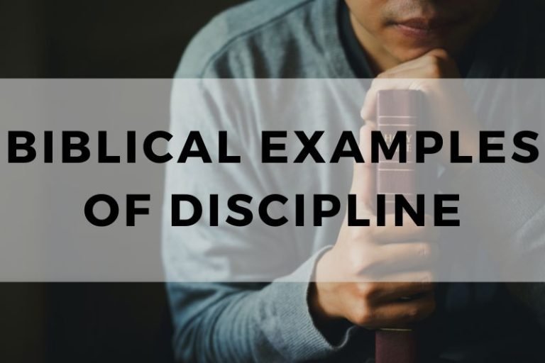 Biblical Examples of Discipline and What We Can Learn From It
