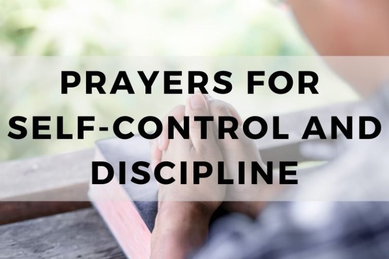 Prayer for Self-Control and Discipline